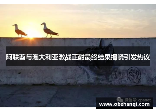 阿联酋与澳大利亚激战正酣最终结果揭晓引发热议